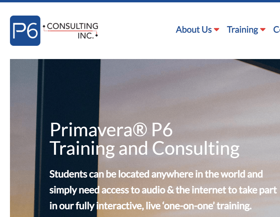 P6 Consulting Primavera Training